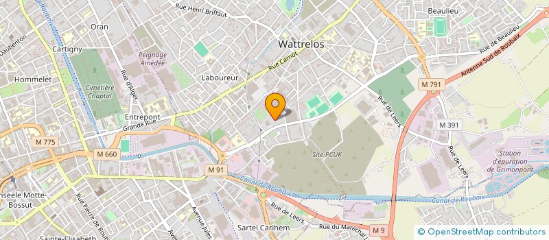 localisation de l'entreprise TOUT POUR BATIR à WATTRELOS