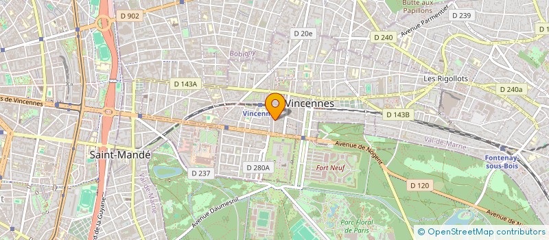 localisation de l'entreprise TOUT POUR BUREAU MARLIER VINCENNES  VINCENNES