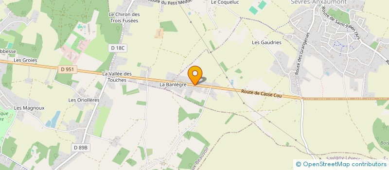 localisation de l'entreprise TOUT POUR L AUTO RN 151 SORTIE POIT EST à SAINT-JULIEN-L'ARS