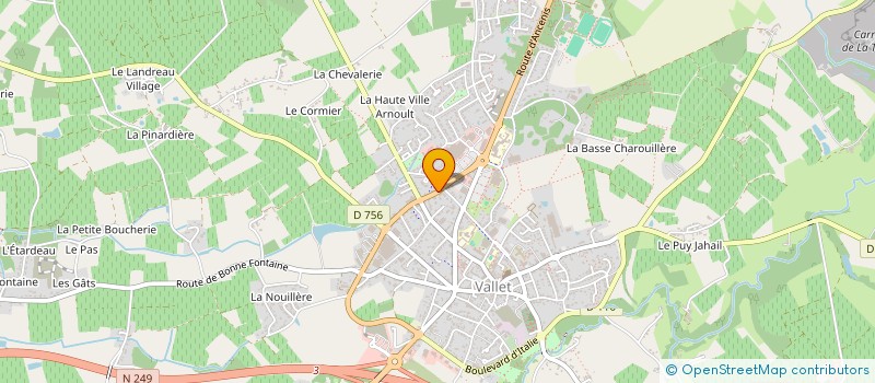 localisation de l'entreprise TOUT POUR LA CAVE à VALLET