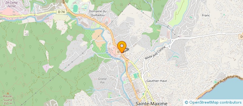 localisation de l'entreprise TOUT POUR LA CLOTURE à SAINTE-MAXIME