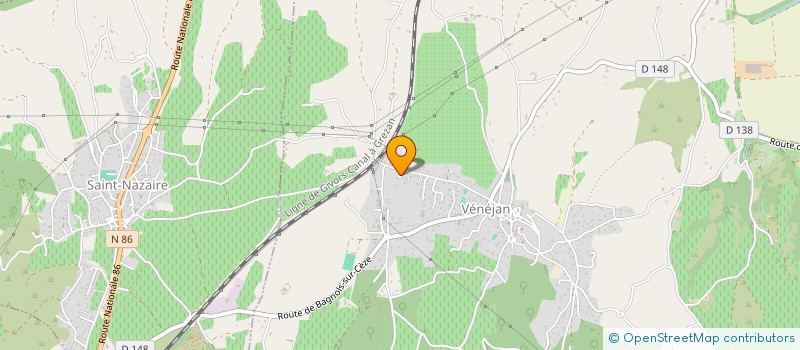 localisation de l'entreprise TOUT POUR LE BUREAU à CHUSCLAN