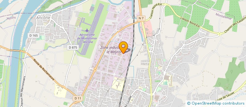 localisation de l'entreprise TOUT POUR LE BUREAU à MONTELIMAR