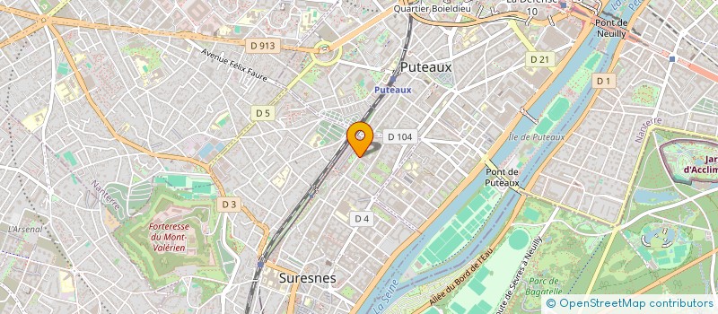 localisation de l'entreprise TOUT POUR LE CAMPING à SURESNES