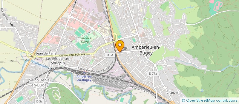 localisation de l'entreprise TOUT POUR PLAIRE  AMBERIEU-EN-BUGEY