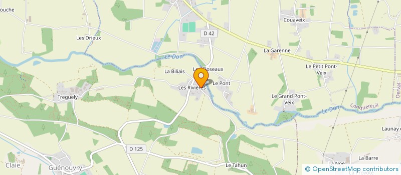 localisation de l'entreprise TOUT POUR TOIT COUVERTURE  GUEMENE-PENFAO