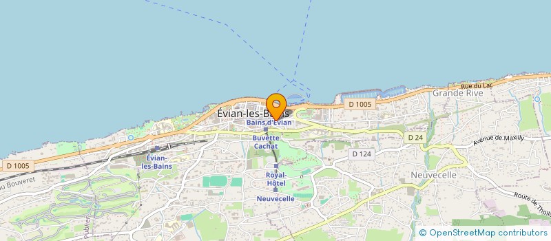 localisation de l'entreprise TOUT POUR VOS YEUX à EVIAN-LES-BAINS