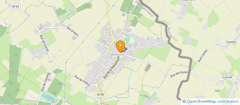 localisation de l'entreprise TOUT PRET D'ICI à WILLEMS