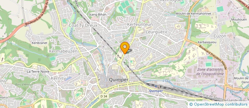 localisation de l'entreprise TOUT QUIMPER A VELO à QUIMPER