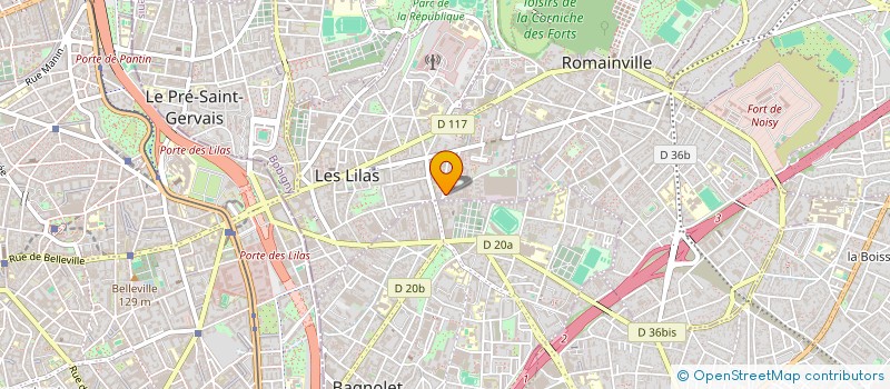 localisation de l'entreprise TOUT S'METISSE à LES LILAS