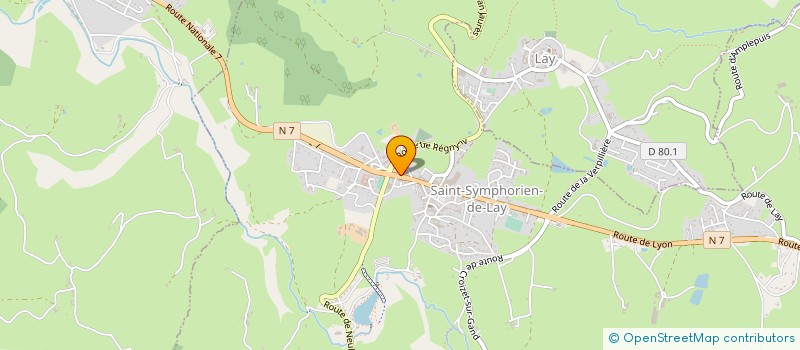 localisation de l'entreprise TOUT SCHUSS  SAINT-SYMPHORIEN-DE-LAY