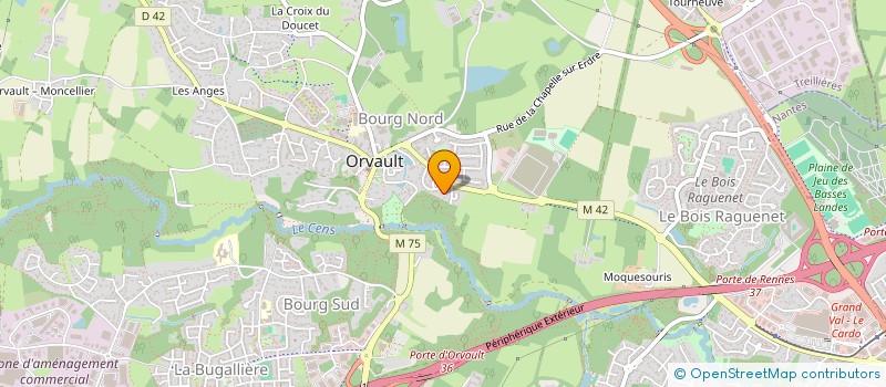 localisation de l'entreprise TOUT TEDDY à ORVAULT