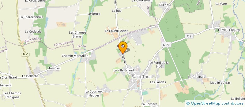 localisation de l'entreprise TOUT TERRAIN OUEST  SAINT-THUAL