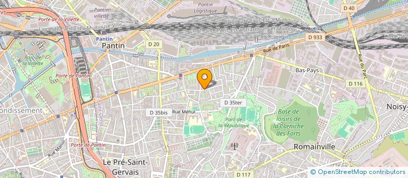 localisation de l'entreprise TOUT TERRAIN SAS à PANTIN