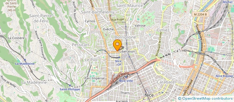 localisation de l'entreprise TOUT TRAVAUX BATIMENT à NICE