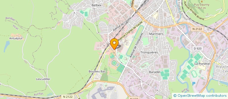 localisation de l'entreprise TOUT UN CIRQUE à AURILLAC