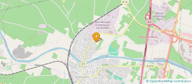 localisation de l'entreprise TOUT UN FROMAGE  RIVESALTES