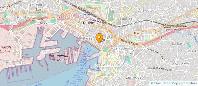 localisation de l'entreprise TOUT UN MONDE à TOULON