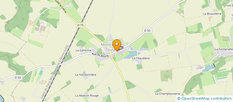 localisation de l'entreprise TOUT VA BIEN  MONTREUIL-EN-TOURAINE