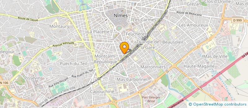 localisation de l'entreprise TOUTAGRI à NIMES