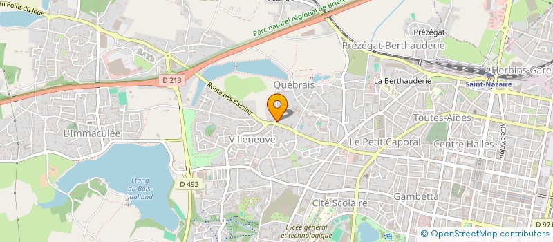 localisation de l'entreprise TOUTAIN  SAINT-NAZAIRE