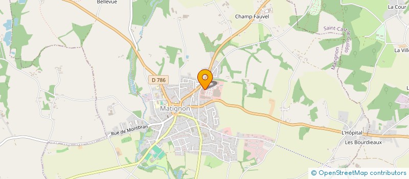 localisation de l'entreprise TOUTAIN CHRISTOPHE  MATIGNON