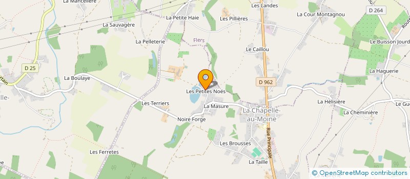 localisation de l'entreprise TOUTAIN HABITAT à LA CHAPELLE-AU-MOINE