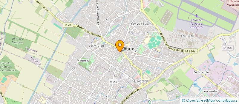 localisation de l'entreprise TOUTAIN RESTAURATION à CUGNAUX