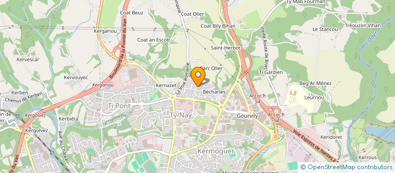 localisation de l'entreprise TOUTAM  BOURG-BLANC