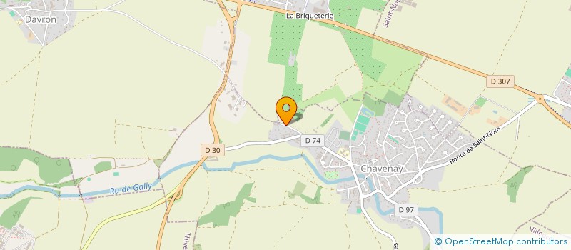 localisation de l'entreprise TOUTATIS à CHAVENAY