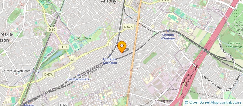 localisation de l'entreprise TOUTATIS FINANCE à ANTONY