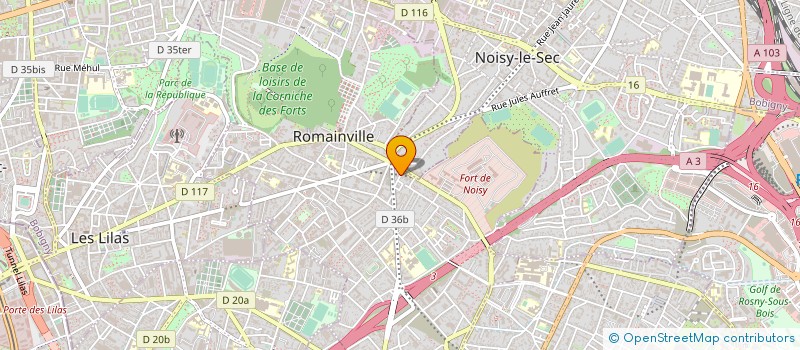 localisation de l'entreprise TOUTBIZ à ROMAINVILLE