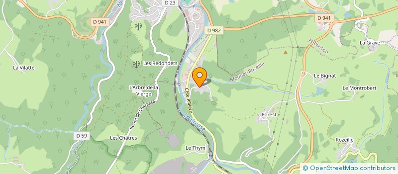 localisation de l'entreprise TOUTCHAPOURCHA à MOUTIER-ROZEILLE