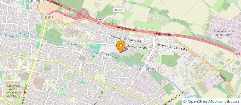 localisation de l'entreprise TOUTE L'ISOLATION à PAU