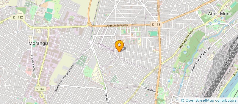 localisation de l'entreprise TOUTE LA FRANCE TRANSPORT DE PERSONNES 75 à ATHIS-MONS