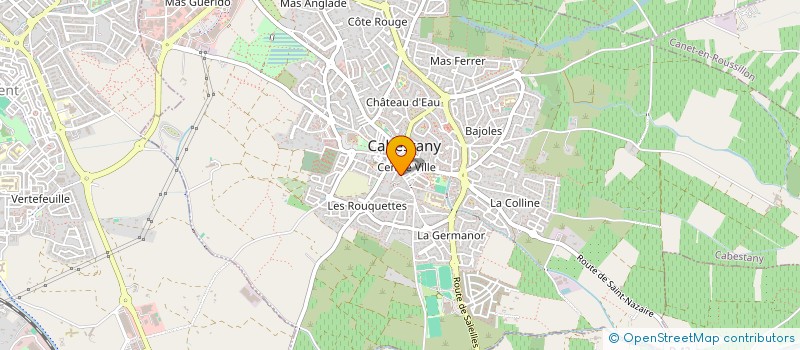 localisation de l'entreprise TOUTE LA PISCINE à CABESTANY