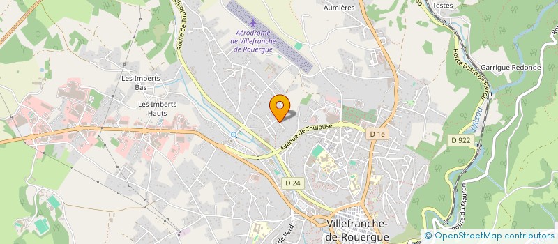 localisation de l'entreprise TOUTE LATITUDE  VILLEFRANCHE-DE-ROUERGUE