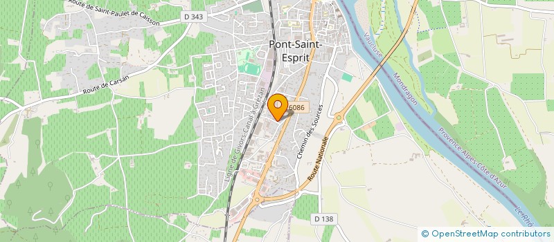 localisation de l'entreprise TOUTE UNE HISTOIRE à PONT-SAINT-ESPRIT