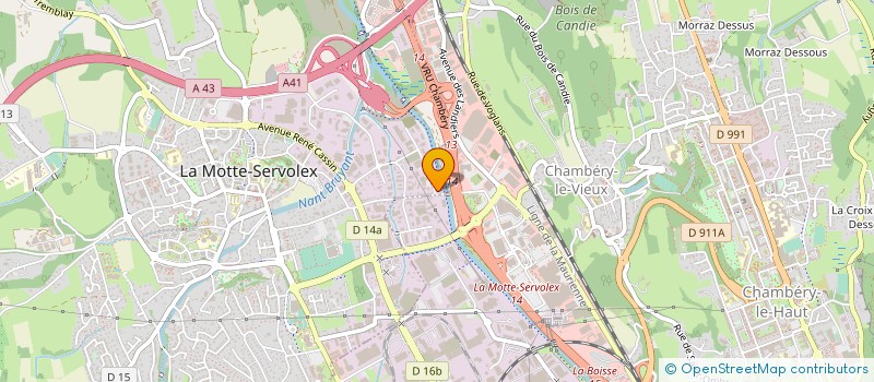 localisation de l'entreprise TOUTEDISTRIB RHONE-ALPES à LA MOTTE-SERVOLEX