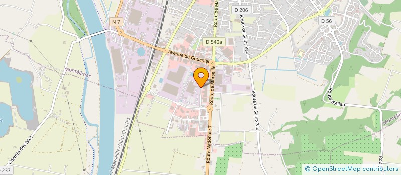 localisation de l'entreprise TOUTENGROS à MONTELIMAR