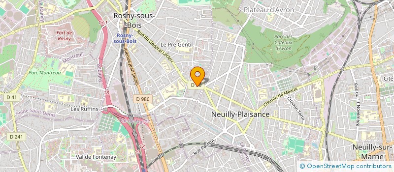 localisation de l'entreprise TOUTENVRAC à ROSNY-SOUS-BOIS