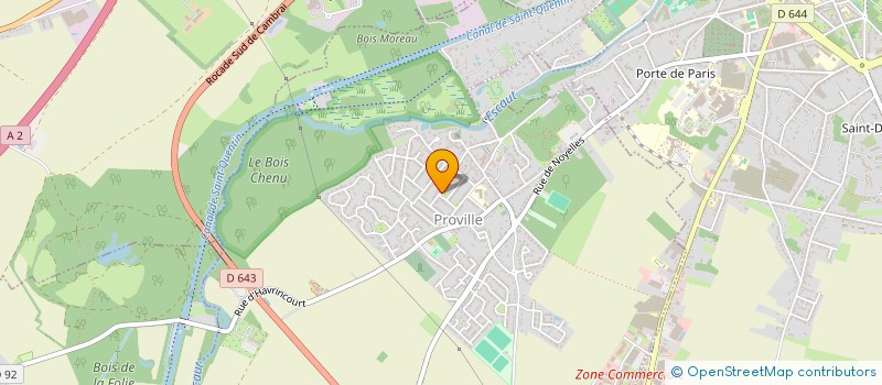 localisation de l'entreprise TOUTES BEL à PROVILLE