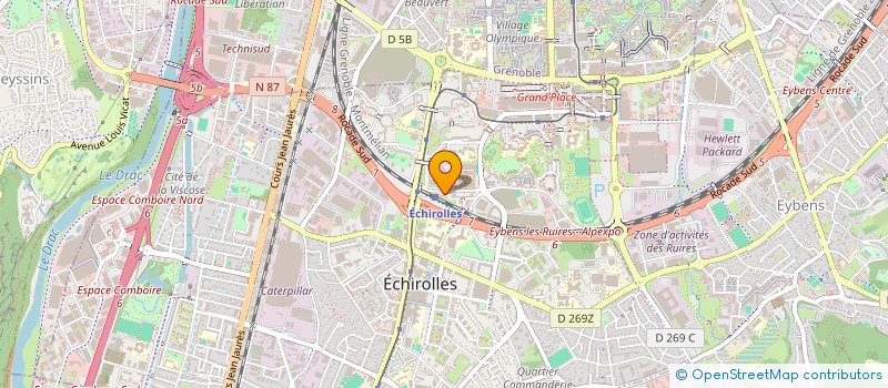 localisation de l'entreprise TOUTES FERMETURES DU BATIMENT TFB 2000  ECHIROLLES