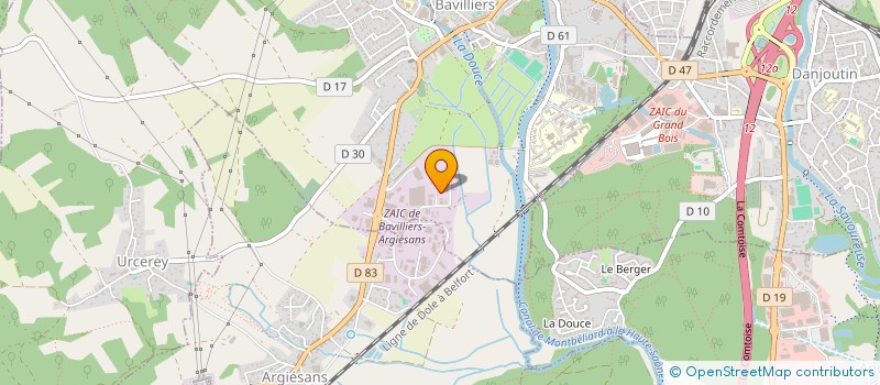 localisation de l'entreprise TOUTES FERMETURES FRANCAISE à BAVILLIERS