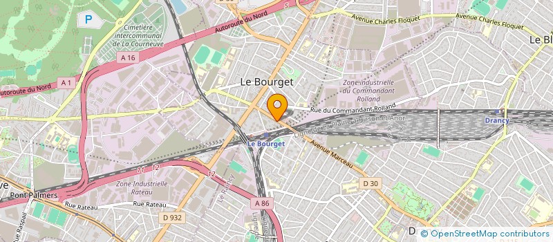 localisation de l'entreprise TOUTES FERMETURES POUR BATIMENT  LE BOURGET
