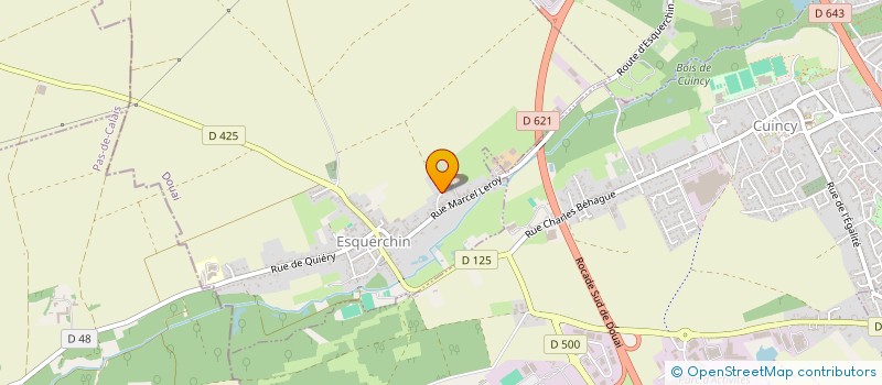 localisation de l'entreprise TOUTES MECANIQUES CARROSSERIES TMC à ESQUERCHIN