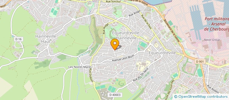 localisation de l'entreprise TOUTES POUR ELLES - OSEZ ENTREPRENDRE  CHERBOURG-EN-COTENTIN