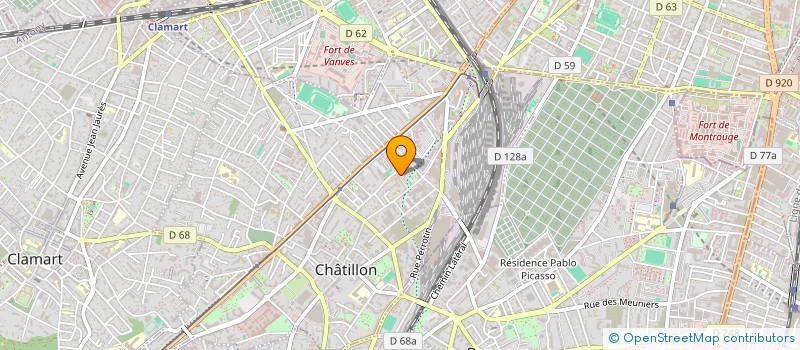 localisation de l'entreprise TOUTES PRESTATIONS DE SERVICES EUROPE  CHATILLON