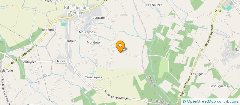 localisation de l'entreprise TOUTES PRESTATIONS SERVICES  LABASTIDE-DU-TEMPLE