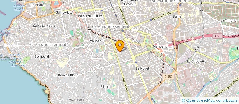 localisation de l'entreprise TOUTES TECHNIQUES DE COMMUNICATIONS à MARSEILLE